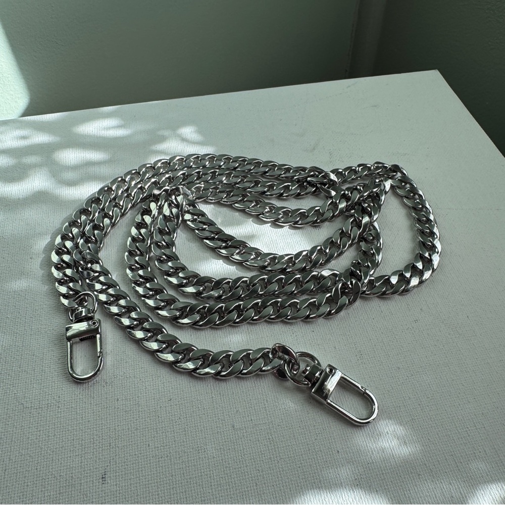 Silver Chain Bag Strap